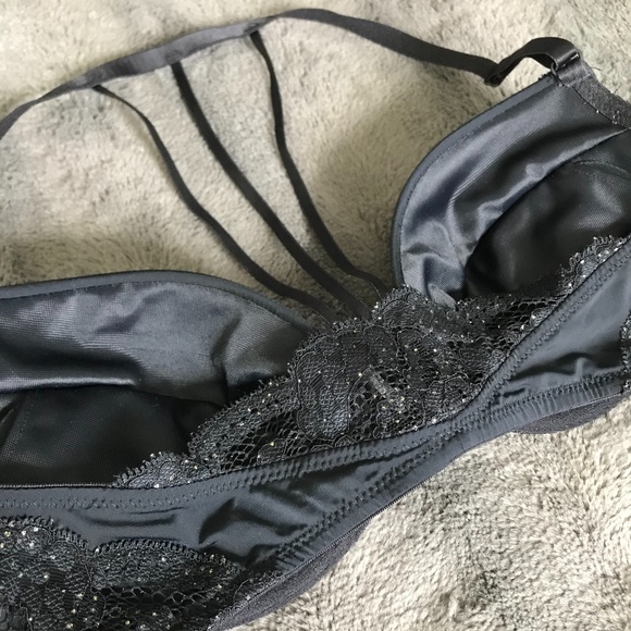 La SENZA Black Racer Back Bra 32C/34B - Picture 8 of 9